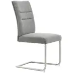 Novel HOUPACÍ ŽIDLE, tkaná látka, barvy nerez oceli, světle šedá