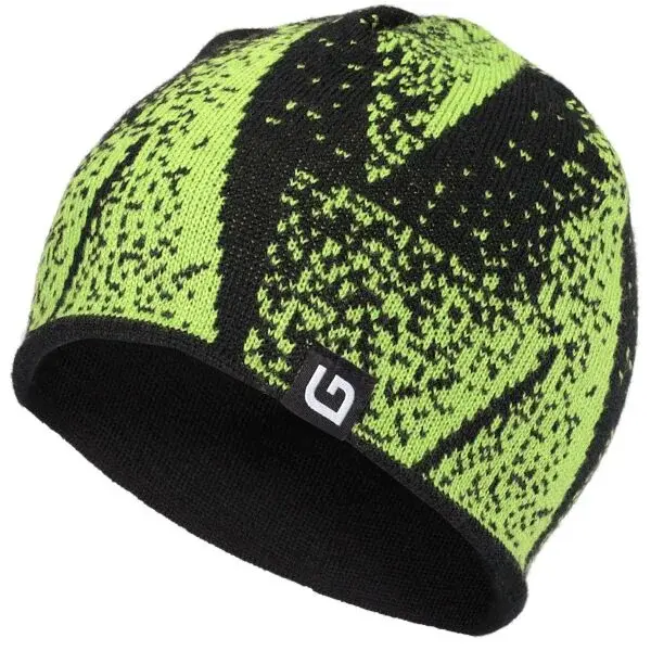 Lewro DIGORY Chlapecká pletená čepice, světle zelená, velikost 12-15Y