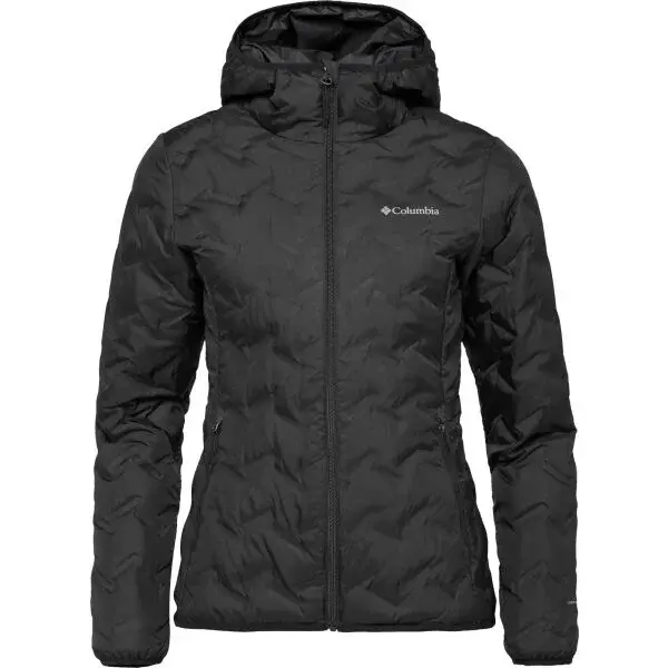 Columbia DELTA RIDGE II DOWN HOODED JACKET Dámská zimní bunda, černá, velikost