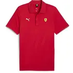 Puma FERRARI RACE CLOUDSPUN POLO Pánské polo triko, červená, velikost