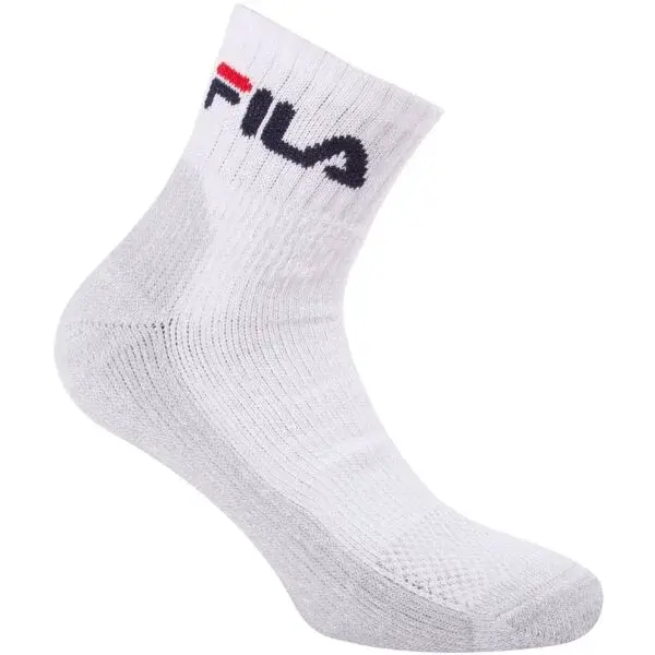 Fila TENNIS QUARTER SOCKS 1P Ponožky, bílá, velikost 39-42