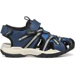 Geox J BOREALIS Chlapecké sandály, tmavě modrá, velikost
