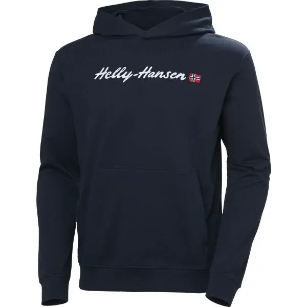 Helly Hansen CORE GRAPHIC SWEAT HOODIE Pánská mikina, tmavě modrá, velikost