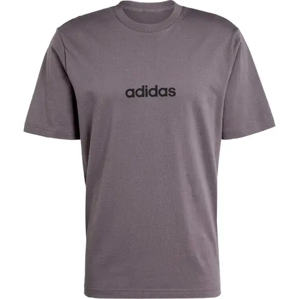 adidas ESSENTIALS LINEAR TEE Pánské tričko, tmavě šedá, velikost