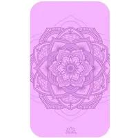 YOGGYS NON-SLIP YOGA MAT SMALL MANDALA Podložka na jógu malá, fialová, velikost