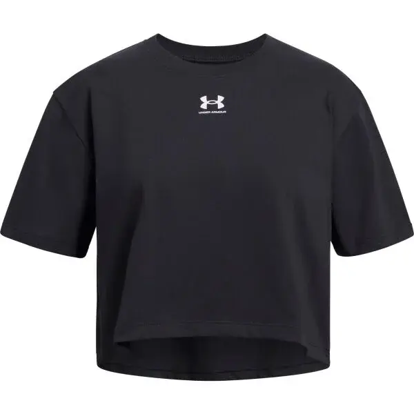 Under Armour RIVAL Dívčí tričko, černá, velikost XL