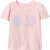 GAP V-FRCH VALUE LOGO Dívčí tričko, růžová, velikost 3Y