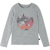 REIMA VIISAS Dětské tričko s dlouhým rukávem, šedá, velikost