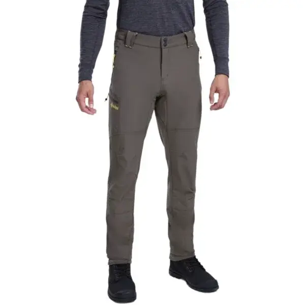 KILPI TIDE Pánské outdoorové kalhoty, tmavě zelená, velikost