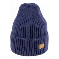 Finmark WINTER HAT Zimní pletená čepice, tmavě modrá, velikost UNI