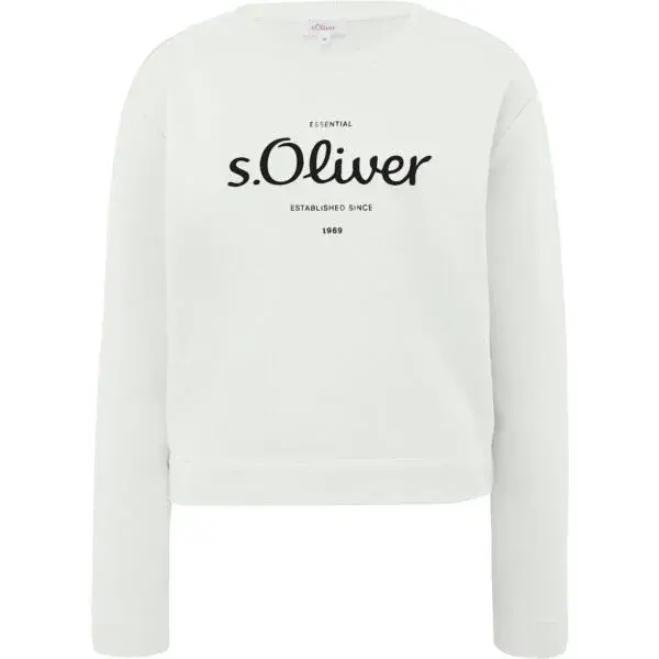s.Oliver RL SWEATSHIRT Mikina, bílá, velikost