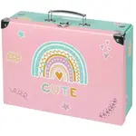 BAAGL DUHA Skládací školní kufřík, růžová, velikost