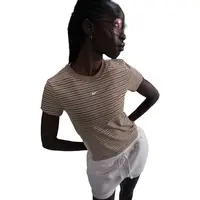 Nike SPORTSWEAR CHILL KNIT Dámské triko, hnědá, velikost