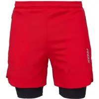 RDX T16 2V1 COMPRESSION MMA SHORTS Kraťasy na MMA, červená, velikost XXL