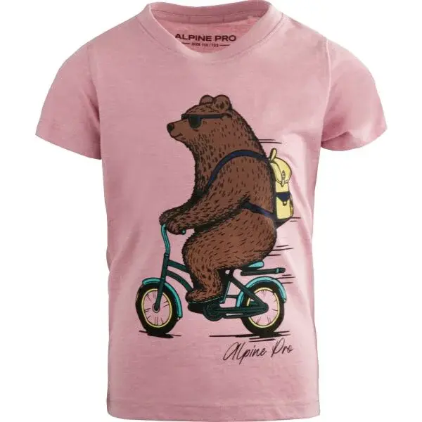 ALPINE PRO NUPO Dívčí triko, růžová, velikost 152-158