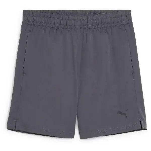 Puma TAD ESSENTIALS WOVEN SHORTS B Chlapecké sportovní trenýrky, šedá, velikost