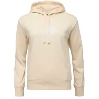 New Balance ESSENTIALS STACKED LOGO FRENCH TERRY HOODIE W Dámská mikina, béžová, velikost