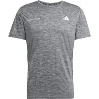 adidas OWN THE RUN MELANGE TEE M Pánské sportovní triko, tmavě šedá, velikost