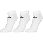Puma ELEMENTS UNISEX PLAIN SNEAKER 3P Unisex ponožky, bílá, velikost 39-42