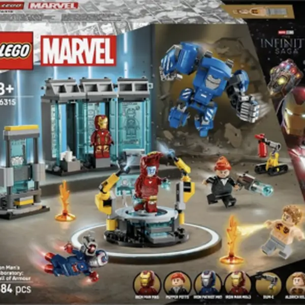 Iron Man a jeho laboratoř: Síň brnění - LEGO® Marvel (76315)