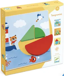 Dřevěná skládačka Tangramini