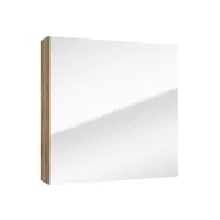 MID.YOU ZRCADLOVÁ SKŘÍŇKA, barvy dubu, 60/60/15 cm