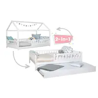 MID.YOU VÝSUVNÁ POSTEL, 100/200 cm, bílá