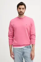 Bavlněná mikina Tommy Hilfiger pánská, černá barva, hladká, MW0MW37237