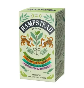 Hampstead Tea BIO Selekce zelených čajů 20x2 g