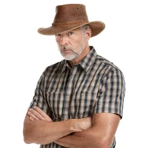Bushman Pánský a dámský klobouk Rancher, tmavě hnědý L