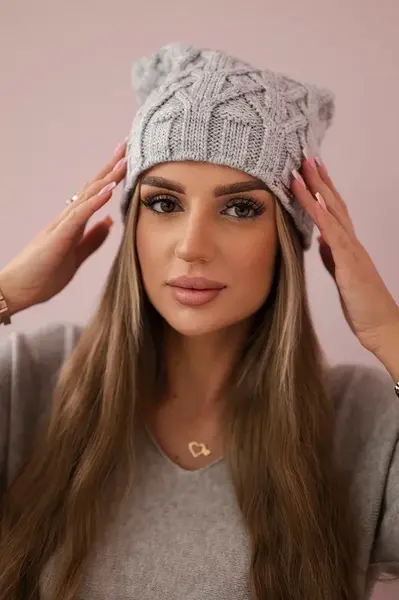 Kesi Fleecová čepice Sonia K201 tmavě šedá