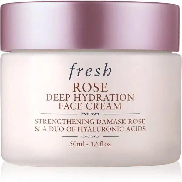 fresh Rose Deep Hydration Face Cream hydratační krém na obličej s kyselinou hyaluronovou 50 ml