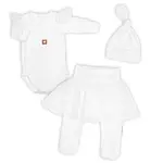 Baby Nellys Rostoucí souprava 3D Lux, Sweet Angel - bílá, 62/68