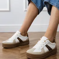 marka niezdefiniowana Serila women's leopard print platform sneakers