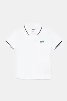 Dětská bavlněná polokošile BOSS