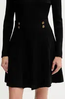 Sukně Guess EMMIE černá barva, mini, áčková, W5YD65 Z0130