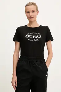 Guess Bavlněné tričko Guess NINA