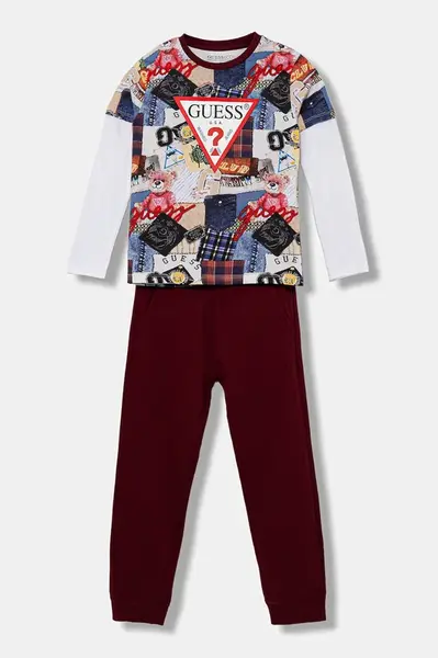 Dětská bavlněná tepláková souprava Guess