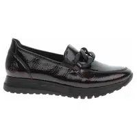 Dámské mokasiny Rieker 49051-35 bordo-black 36