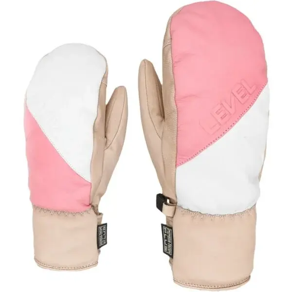 Level DARTH Dámske lyžiarske rukavice, béžová, veľkosť
