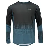 Klimatex TROY Pánske MTB tričko s dlhým rukávom, tmavo modrá, veľkosť