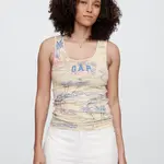 GAP Žebrované tílko s logem - Dámské