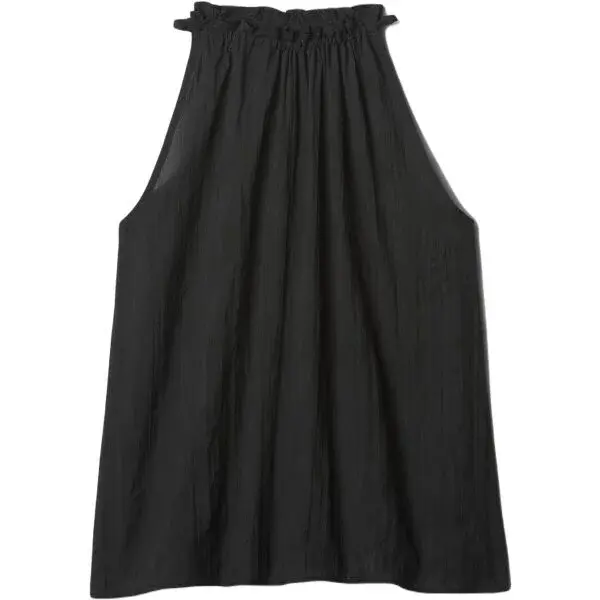 GAP CRINKLE Dámský top, černá, velikost