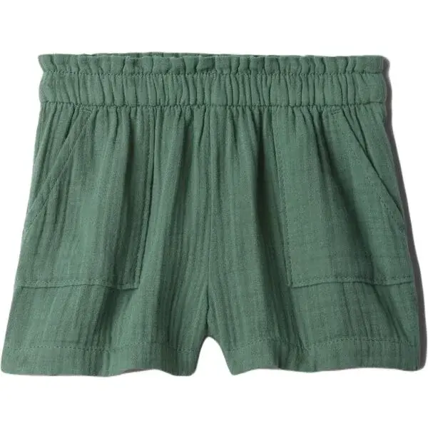 GAP BABY Dětské šortky, zelená, velikost 5Y