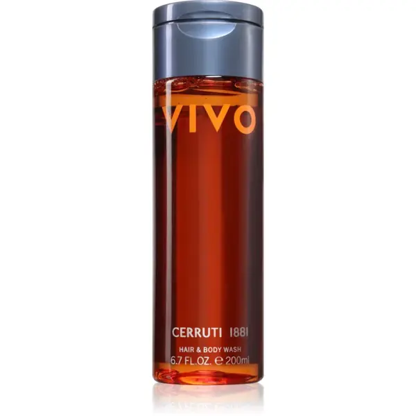 Cerruti 1881 Vivo sprchový gel na tělo a vlasy pro muže 200 ml