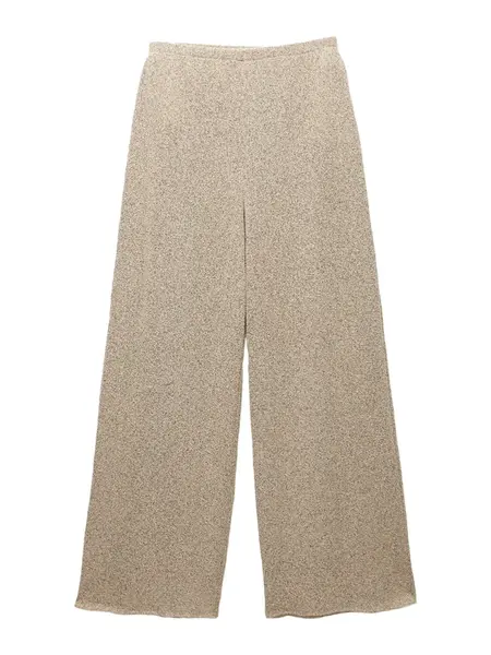 Pull&Bear Nohavice  béžová melírovaná