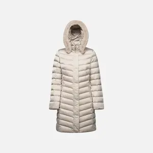 Beige Women's Quilted Jacket Geox Bettanie - Women's