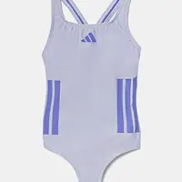 Jednodílné dětské plavky adidas Performance fialová barva, JN6588