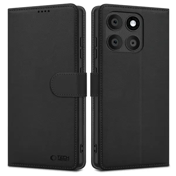 Tech-Protect Wallet knižkové puzdro na Motorola Edge 60 Fusion, čierne