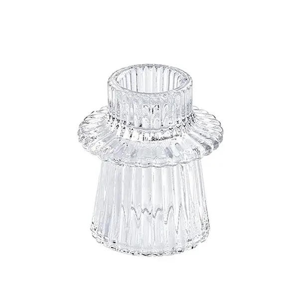 Glass Candlestick Holder